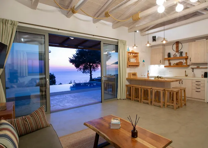 Mirtes With Breathtaking Sea View,close To Porto Katsiki And Egremni
