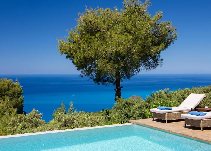 Villa Mirtes With Breathtaking Sea View,close To Porto Katsiki And Egremni Pondi